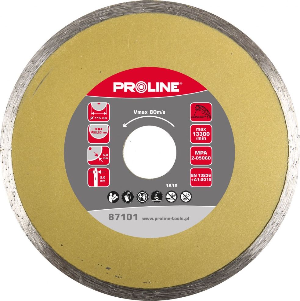 Pro-Line TARCZA DIAMENTOWA PEŁNA (MAT.BUD) 230*2.8*5.5*22.23 PROLINE
