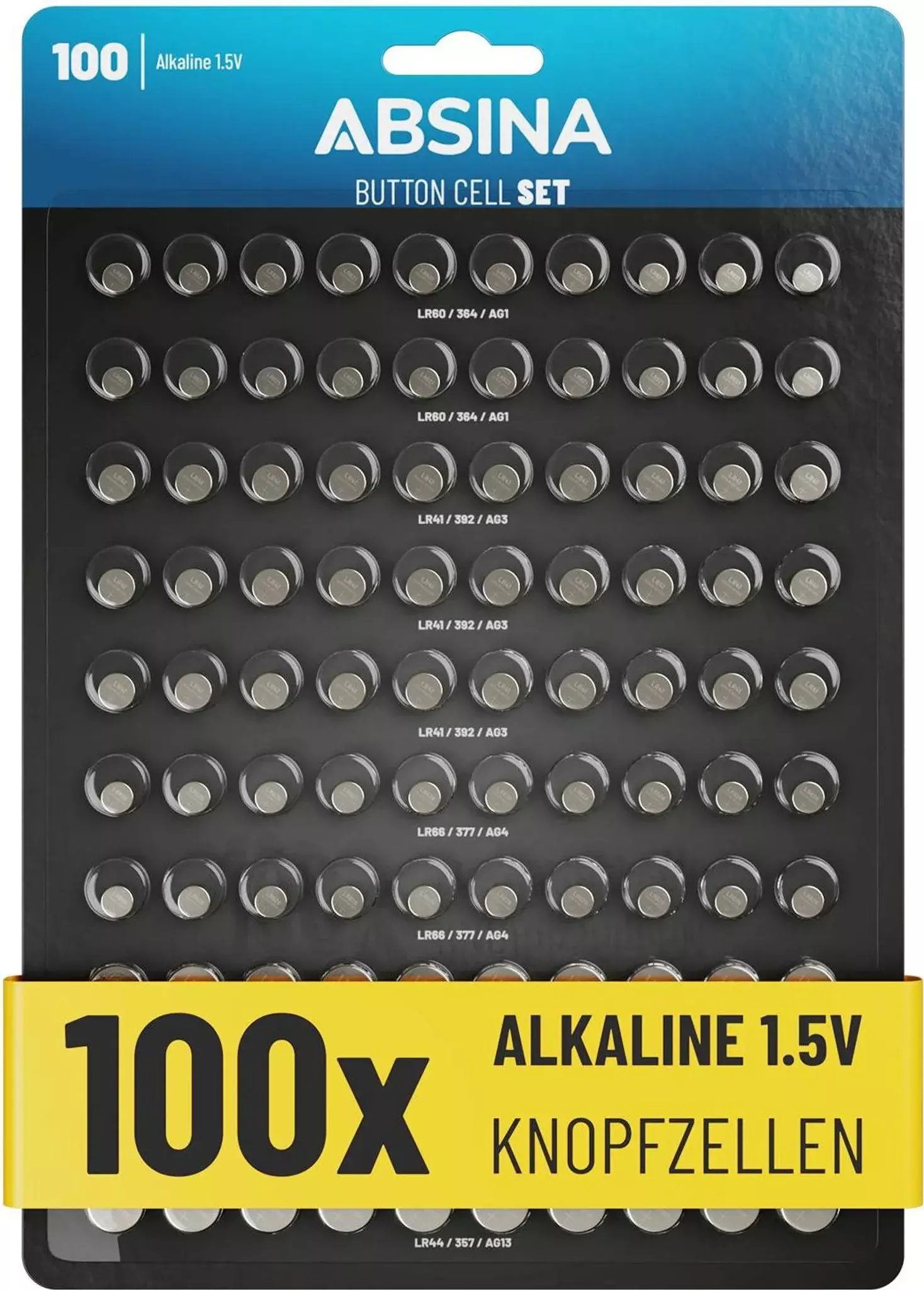 Rayovac Absina Zestaw ogniw guzikowych 1 szt. Alkalia-mangan