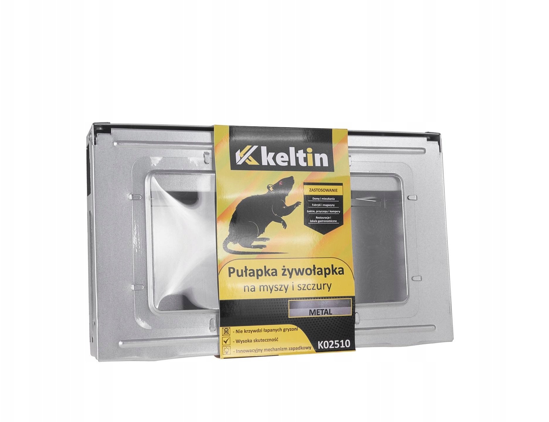 Pułapka żywołapka metalowa na myszy i szczury (20)