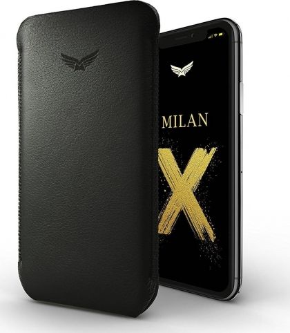 Zdjęcia - Etui MILAN Ultraslim Leather Case wsuwka | iPhone Xs 