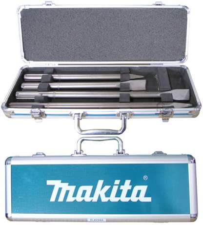 Makita Zestaw dłut SDS-Max płaskie i szpicaki 4szt. w walizce (D-42466)