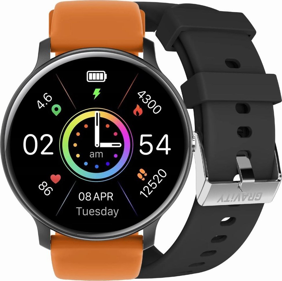 Smartwatch Gravity GT1-2 PRO BK/BK/OG (NE)