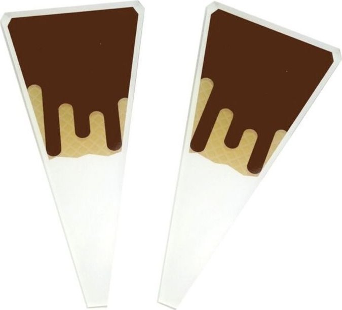 StudioCen Cenówki do lodów "Brązowe rożki" 10szt.