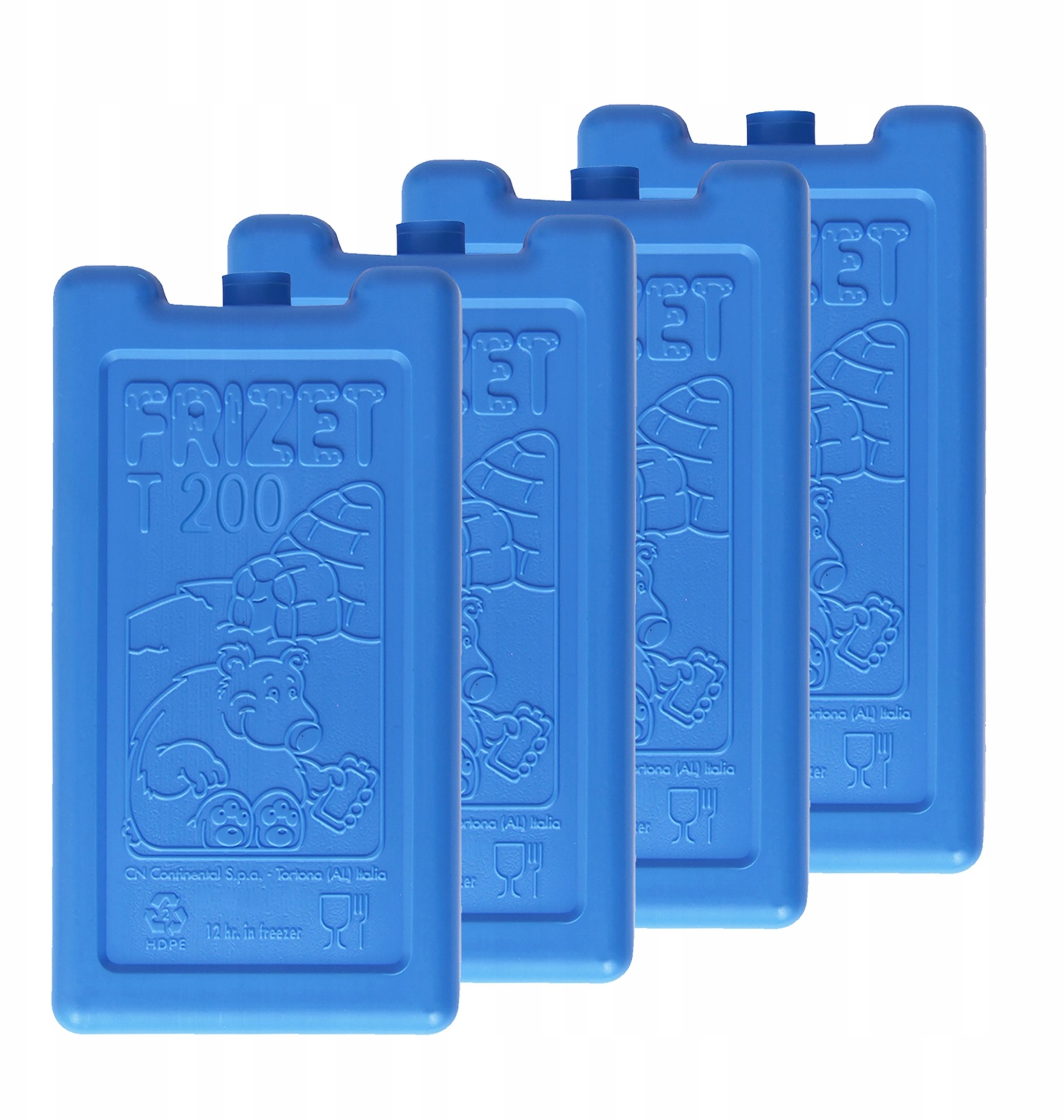 Noveen Wkłady chłodzące mrożące do lodówki turystycznej torby termicznej 4x200 ml