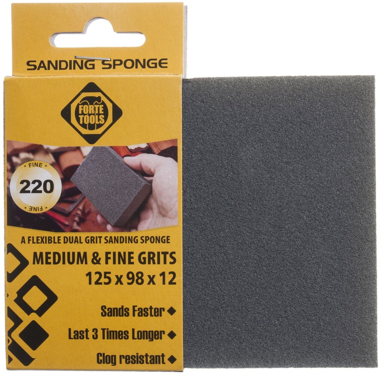 Forte GRINDING SPONGE 125X98X12 MM