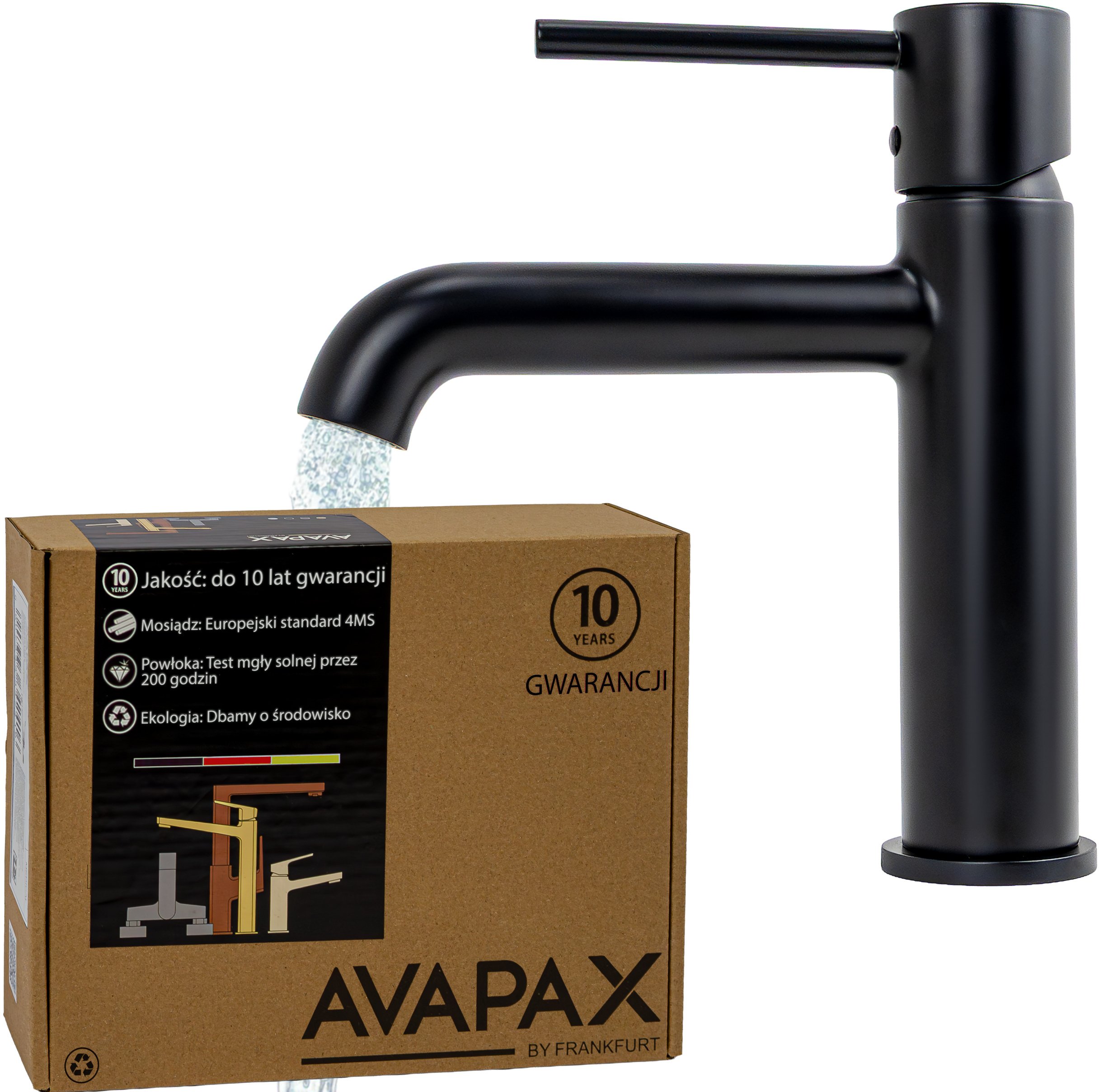 Bateria umywalkowa Avapax Bateria umywalkowa stojąca , Kolor: czarny