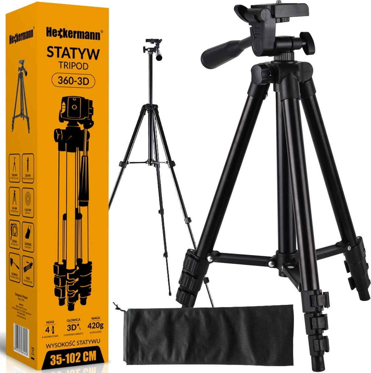 Statyw Heckermann Tripod do poziomicy laserowej 4DL Model 1