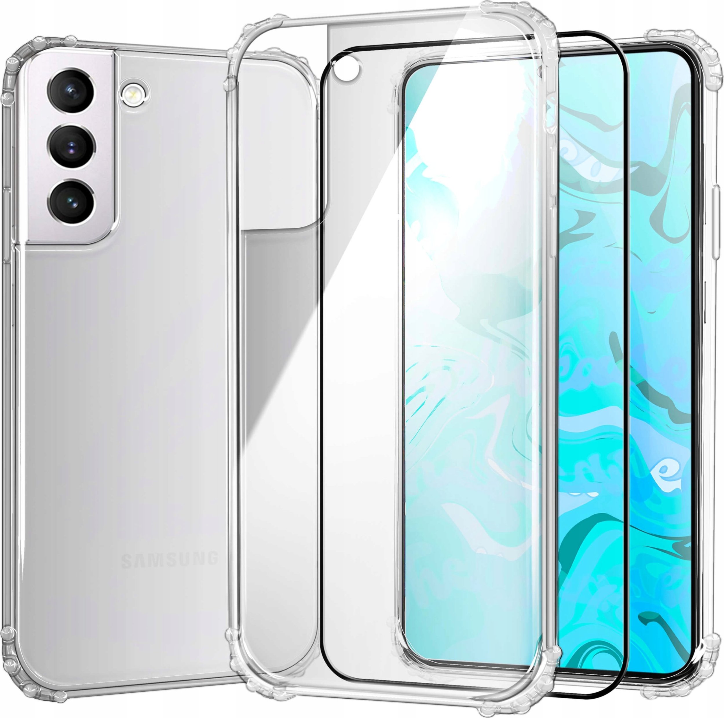 Hello Case ETUI PANCERNE DO SAMSUNG GALAXY S21 | CASE SILIKON GUMOWE SLIM SHOCK SZKŁO