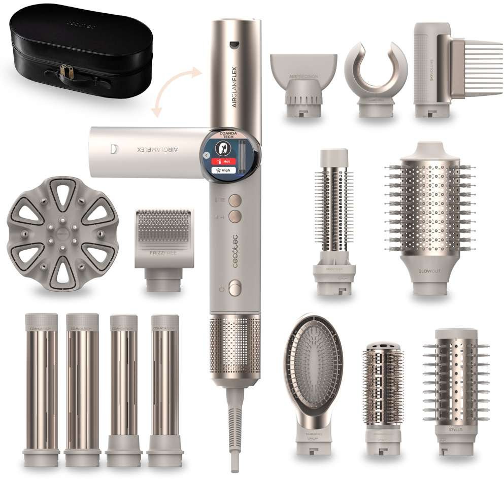 Lokówka Cecotec AirGlam 14in1 Flex Champagne Lokówka