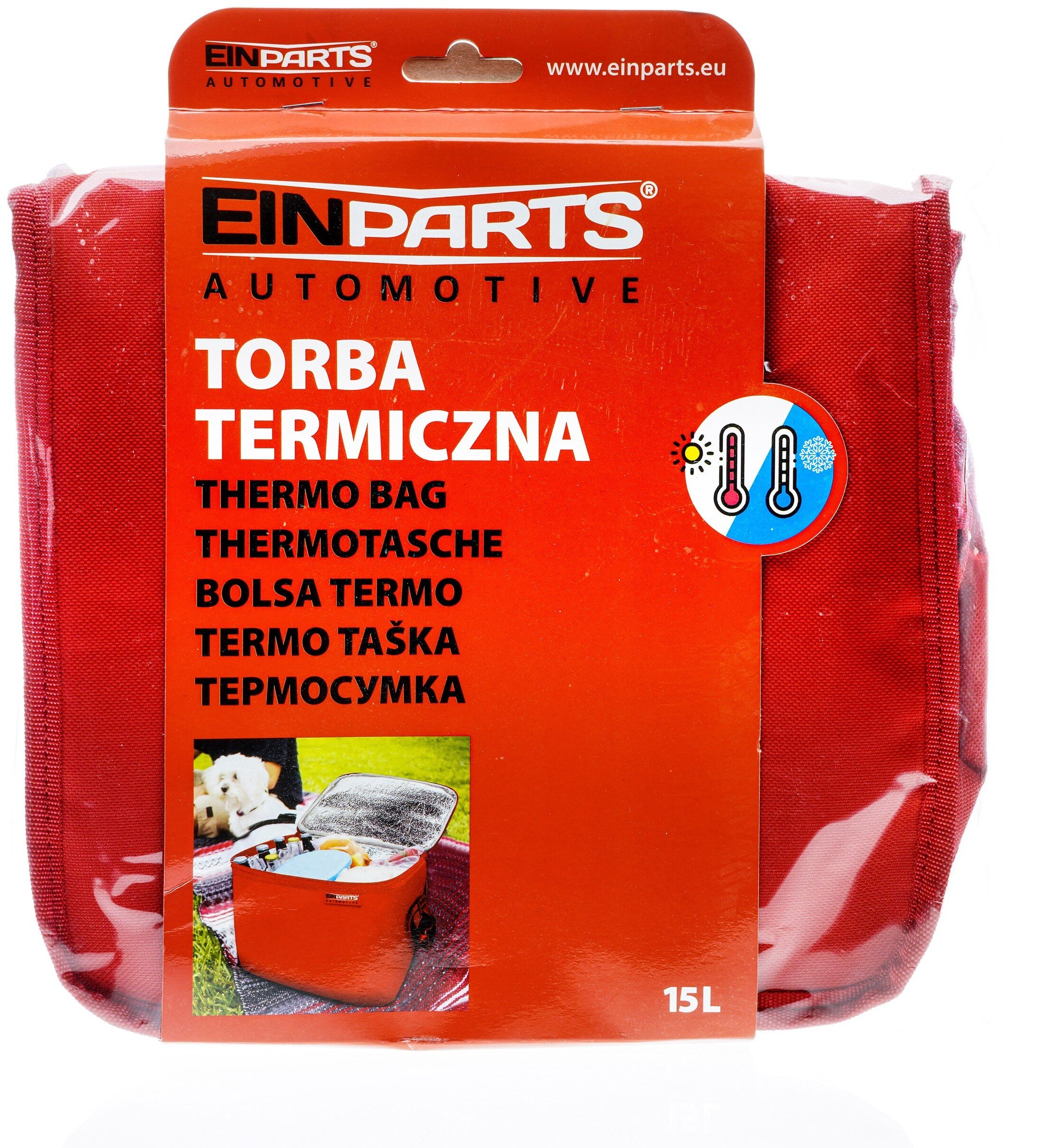 Edibazzar EINPARTS TORBA TERMICZNA DO PIKNIKÓW PLAŻY SAMOCHODU 15L IZOLACJA TERMIC