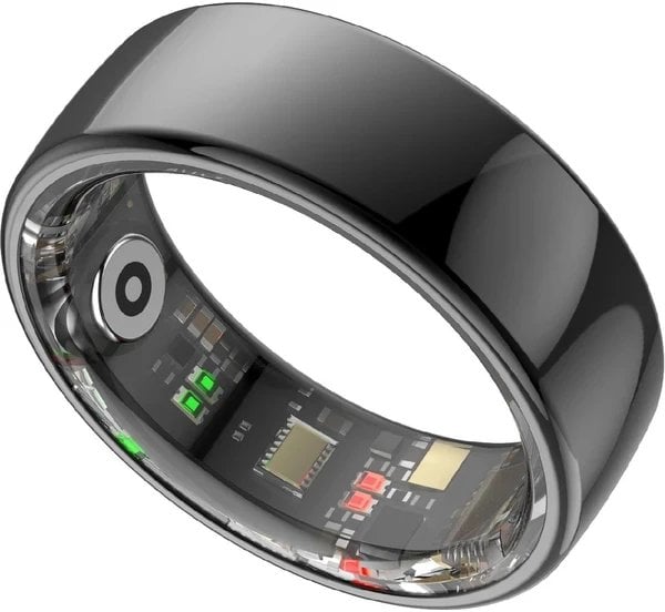 Smart RING PRO czarny, pomiar stresu, t�tno, monitorowanie snu, roz. 9, Powerton