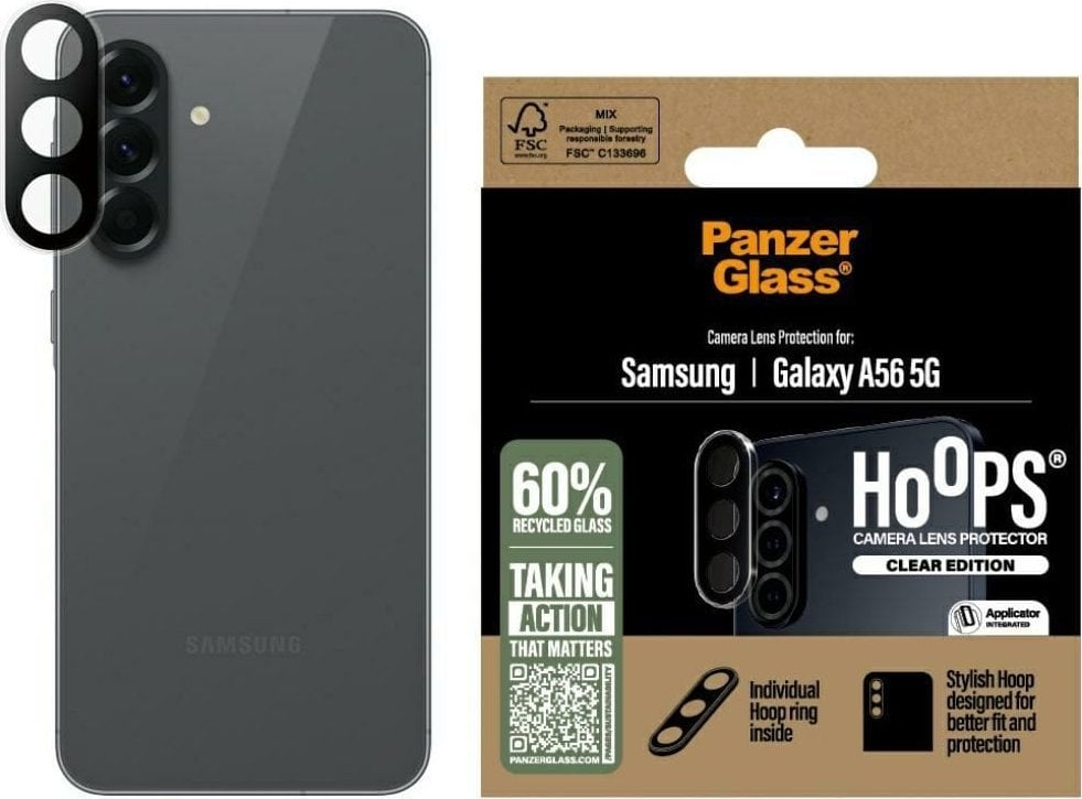 PanzerGlass Szkło hartowane na obiektyw Hoops Lens Protector do Samsung Galaxy A56 5G przezroczysty