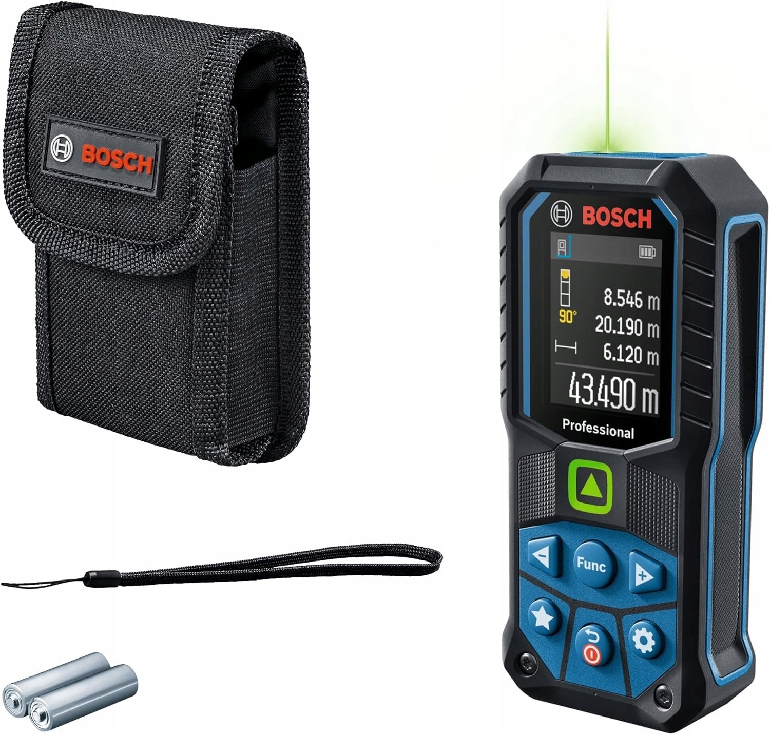Bosch GLM 50-23 G Dalmierz Laserowy Zielona Wiązka 50m Czujnik Nachylenia