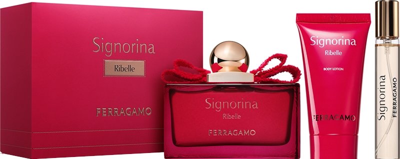 Salvatore Ferragamo Ferragamo Signorina Ribelle Woda Perfumowana 15Ml + Balsam Do Ciała 50Ml + Woda Perfumowana - 100Ml
