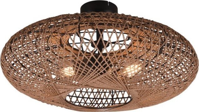 Zdjęcia - Żyrandol / lampa DeLight Lampa sufitowa  Trio Hedda 612300236 plafon lampa sufitowa 2x40W E27 czarny mat 