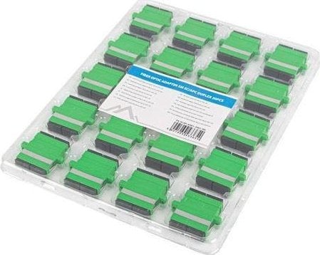 Lanberg ADAPTER ŚWIATŁOWODOWY SM SC/APC DUPLEX ZAŚLEPKA CZARNA 20SZT LANBERG