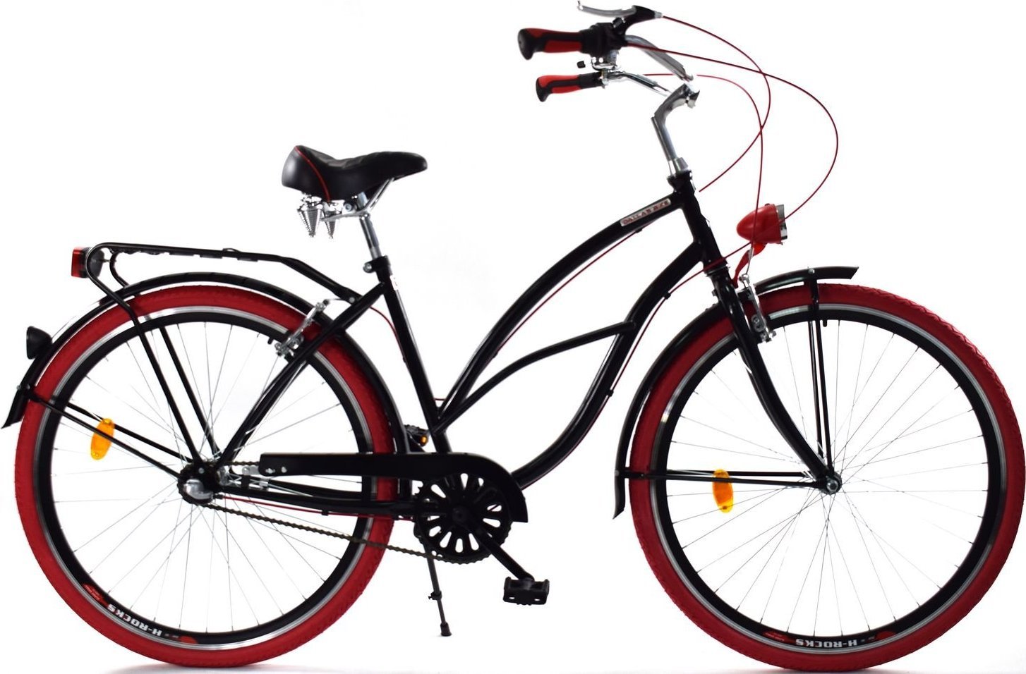 Dallas Bike Rower Dallas Cruiser 26" 3spd Lady Alu - czarny z czerwonym