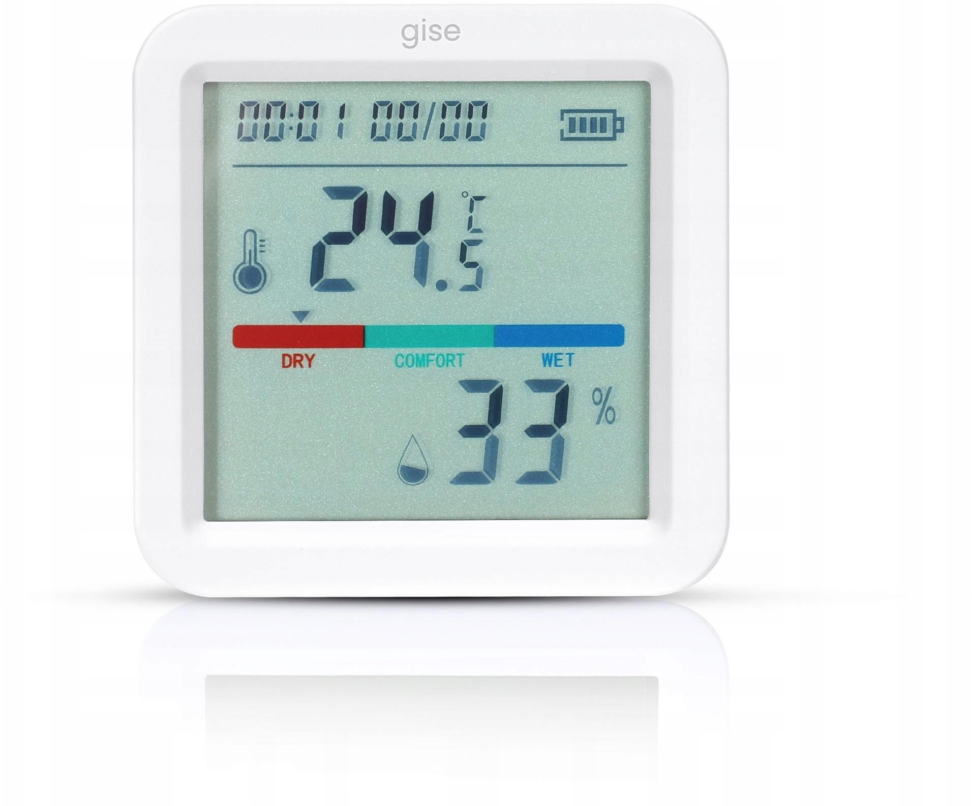 Gise GISE Smart Czujnik temperatury i wilgotności Wi-Fi | Tuya | GTHS-WF-02