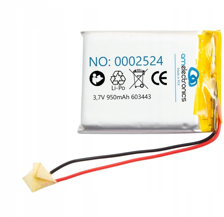 Liter Energy Battery Akumulator 3,7V 950mAh LiPo 603443 (2524)