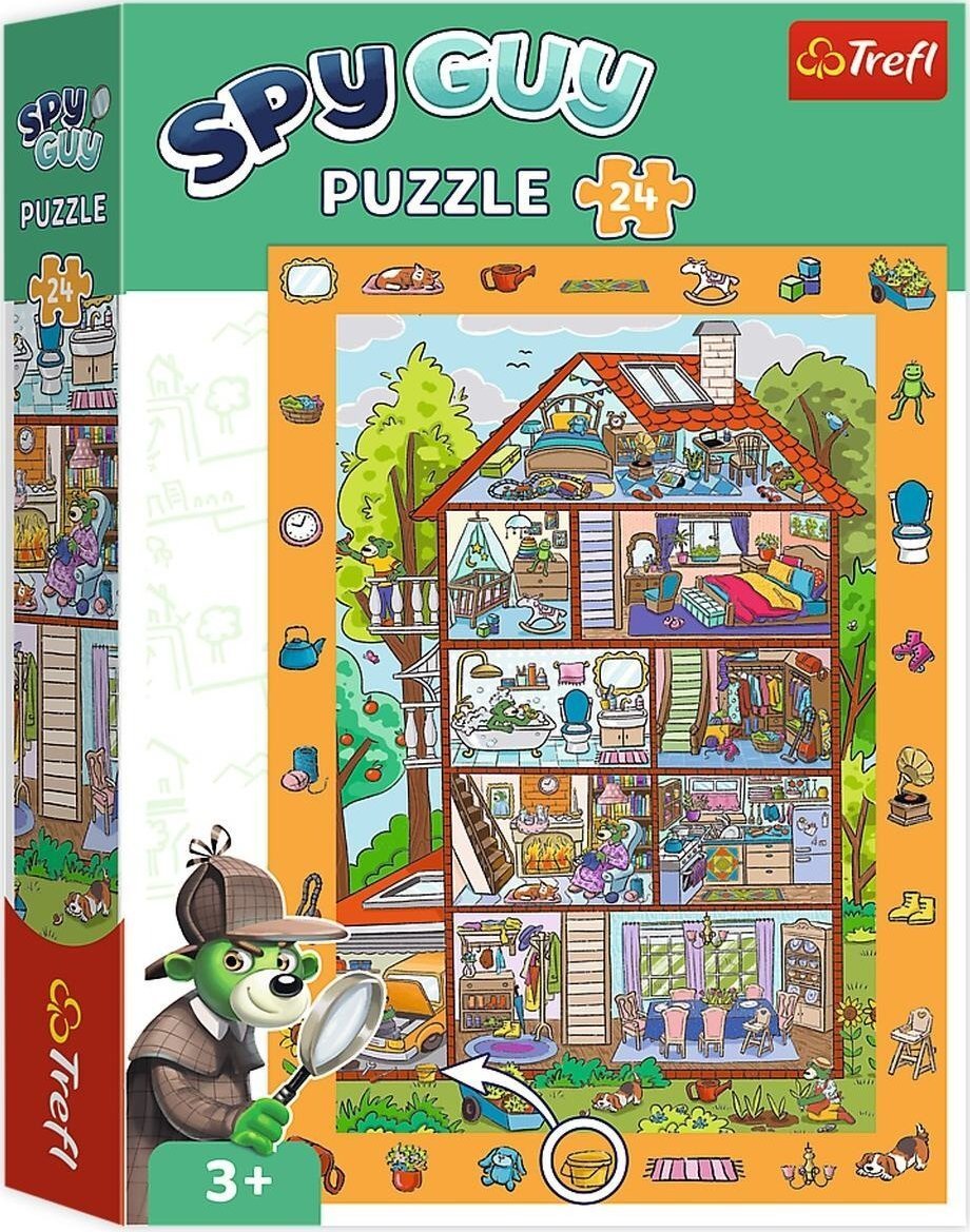 Trefl Puzzle obserwacyjne Spy Guy W domu 24 elementy