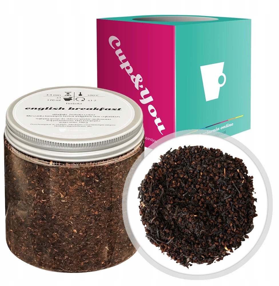 Cup&You Herbata czarna ENGLISH BREAKFAST 180g sypana liściasta herbata PREMIUM