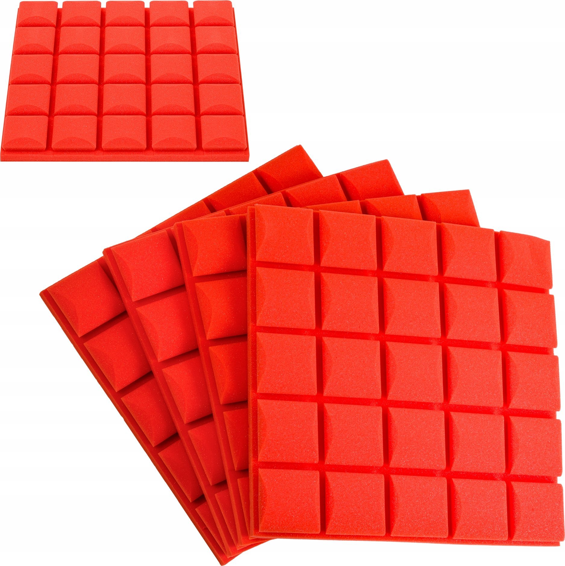 Mata akustyczny panel wygłuszające na ścianę sufit do studia kostka 4 szt.