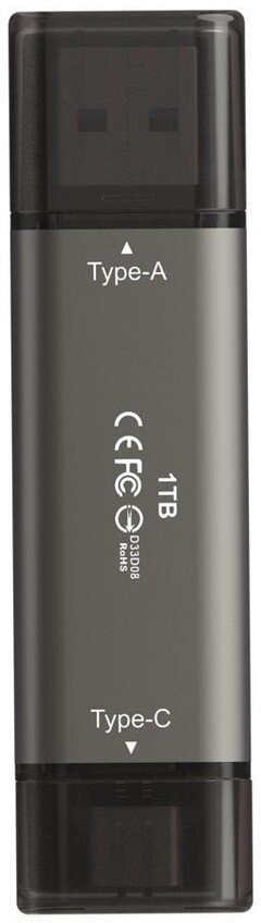 Team Group X2 MAX 1 TB, USB stick titanium/black