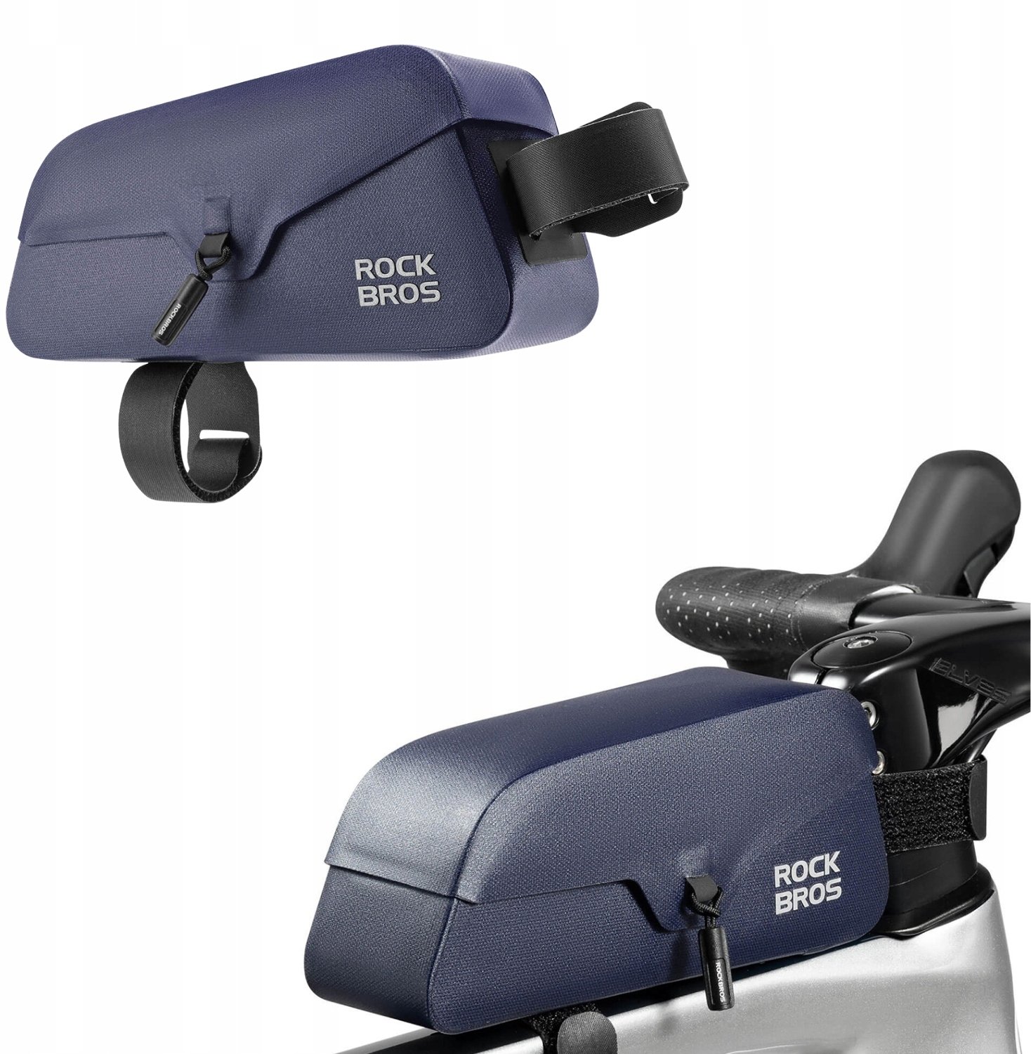 RockBros Rockbros 30120122006 na ramę wodoodporna z magnetycznym zapięciem 0,9L niebieska