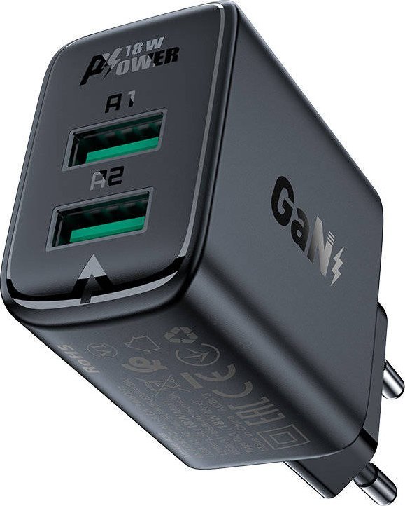 Ładowarka Acefast A33 2x USB-A 2.4 A (6974316281405)