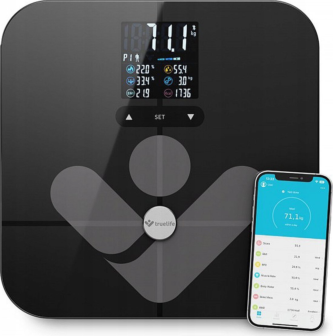TrueLife TrueLife FitScale W7 BT Black