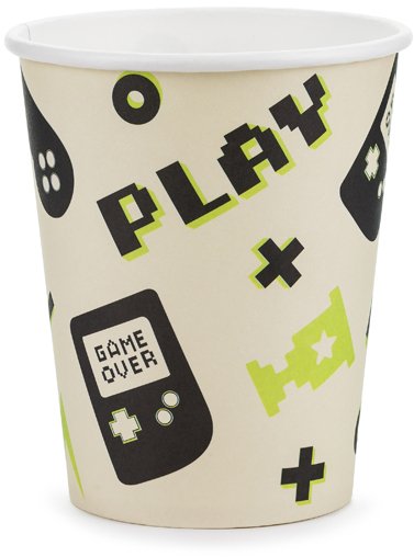Party Deco Kubeczki Gamer 220 ml mix A6 KPP76-EU1 25790