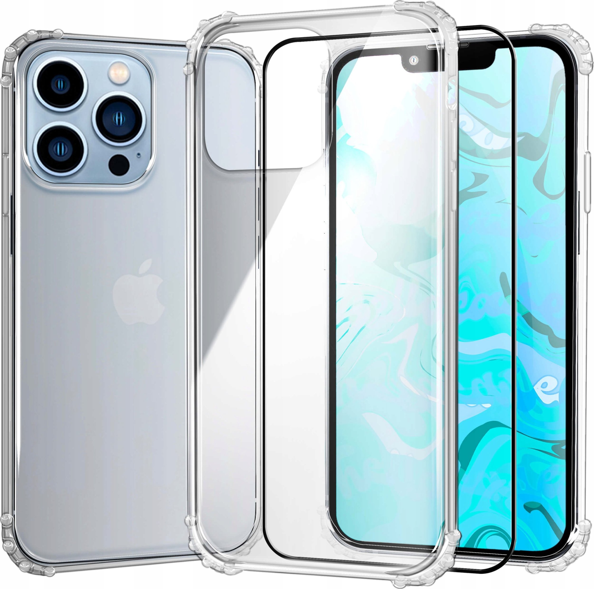 Hello Case ETUI PANCERNE DO IPHONE 13 PRO MAX | CASE SILIKON GUMOWE SLIM SHOCK SZKŁO