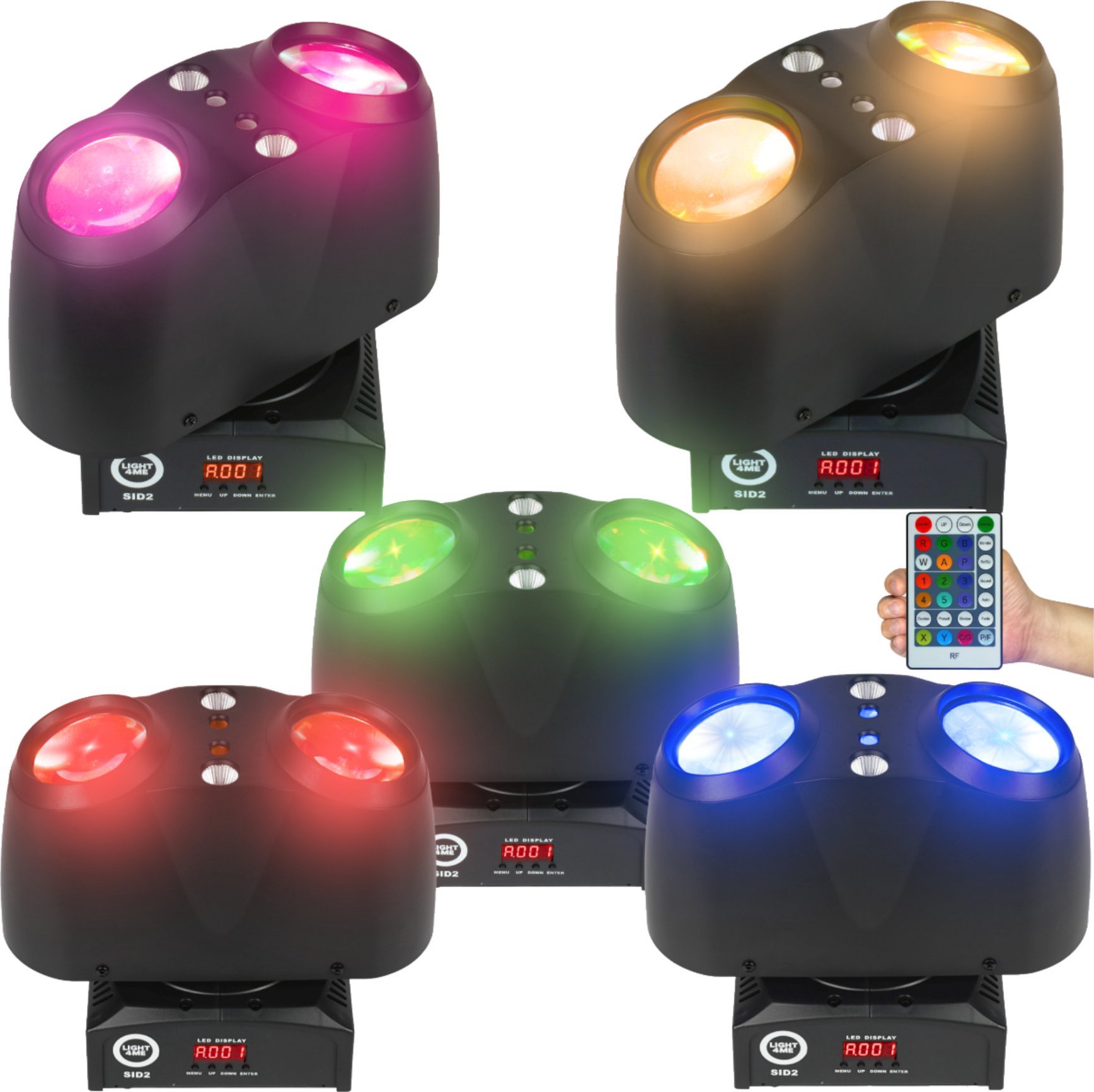 LIGHT4ME LIGHT4ME SID2 multiefekt świetlny LED 4w1 efekt beam RGBW laser R/G stroboskop