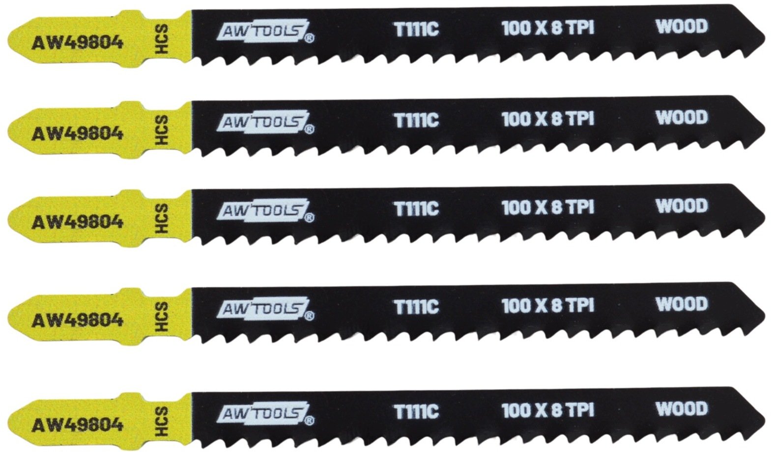 AWTools Brzeszczot 100mm T111C /5szt. /drewno (AW49804)