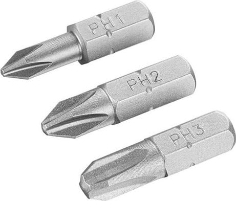 Irwin IRWIN KOŃCÓWKI kpl. 3szt. 25mm PH1, PH2 I PH3 W BLISTRZE