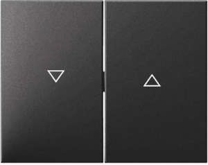 Hager Klawisz świecznikowy z nadrukiem strzałka antracyt mat lakierowany (14357106)