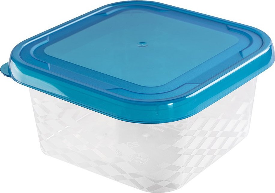 Branq BRANQ - Pojemnik na żywność - Blue Box - kwadrat - niebieski - 0,45 L