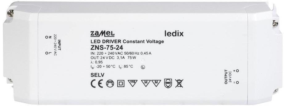 Zamel Zasilacz LED slim 75W 24V DC - (ZNS-75-24)
