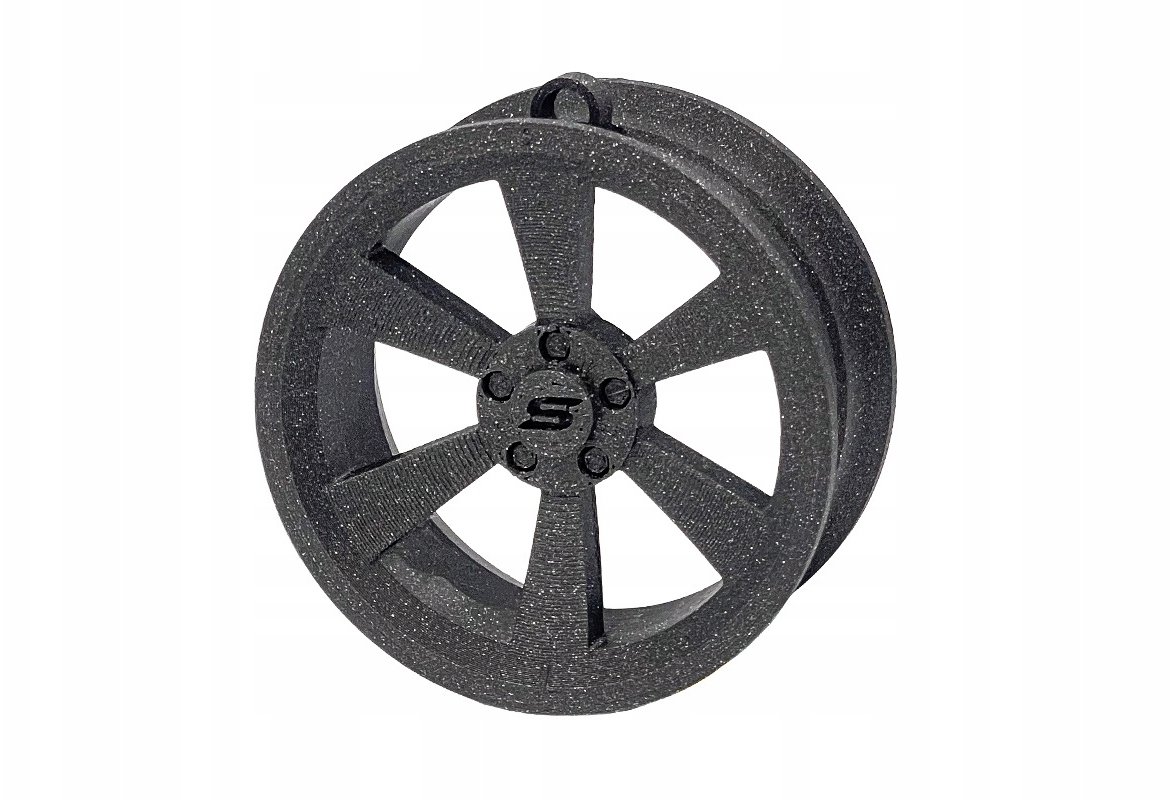 Zawieszka Slide Felga 02 Black 70mm Brelok Bombka Świąteczna