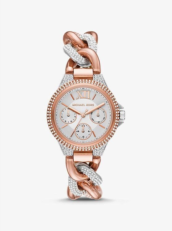 Michael Kors Camille MK6843 Dwukolorowa Elegancja z Kryształkami
