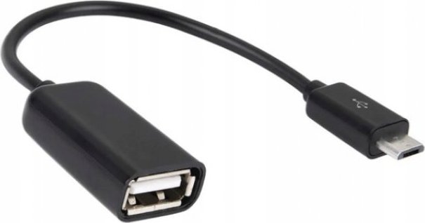 Adapter USB ER4 USB-A - MicroUSB Czarny