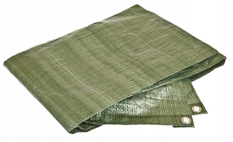 Planta Zielona plandeka dwuwarstwowa 5x6 m z aluminiowymi oczkami 12 mm