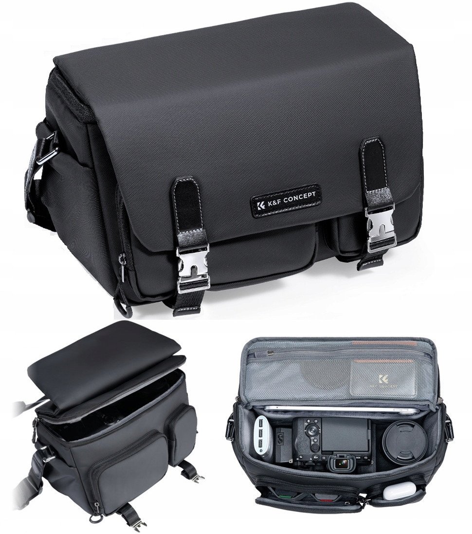 Torba Kf Torba Fotograficzna Kabura 10l Foto Sling Aparat Dslr Dron Kamera Gimbal / Kf13.142 / Czarn...
