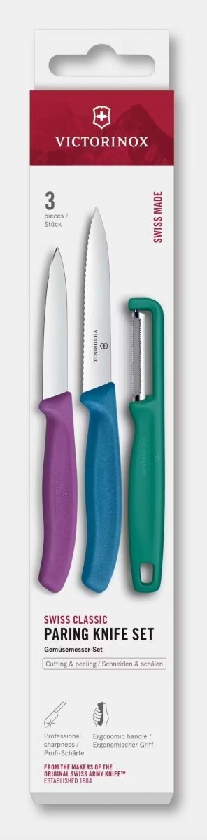 Victorinox Victorinox Zestaw noży do warzyw i owoców z obieraczką I Swiss Classic, 3 elementy 6.7116...