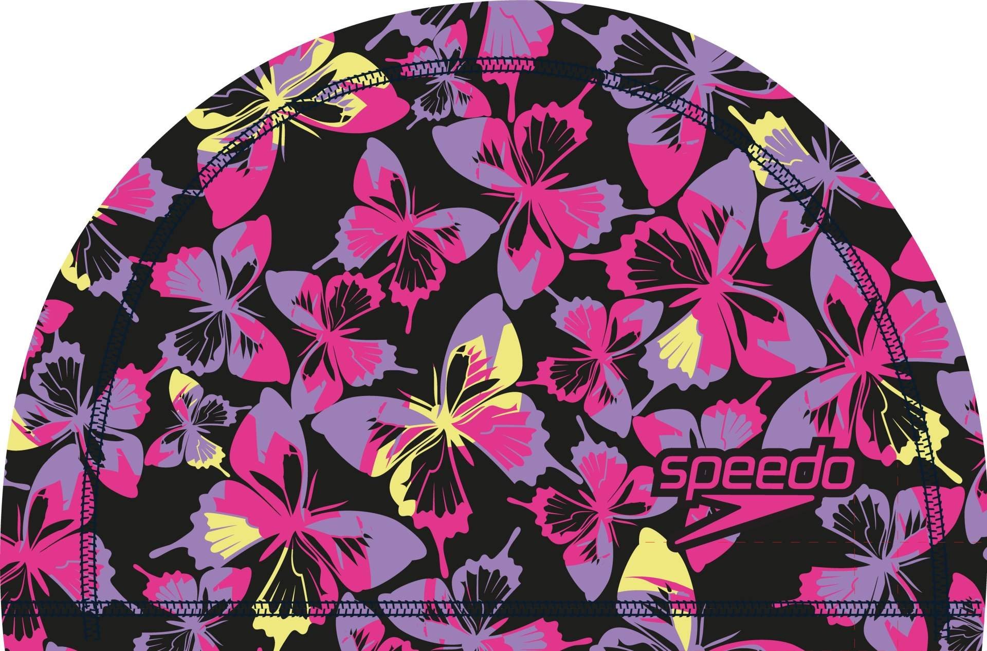Speedo Czepek Pływacki Junior Printed Pace Cap Black/Pink