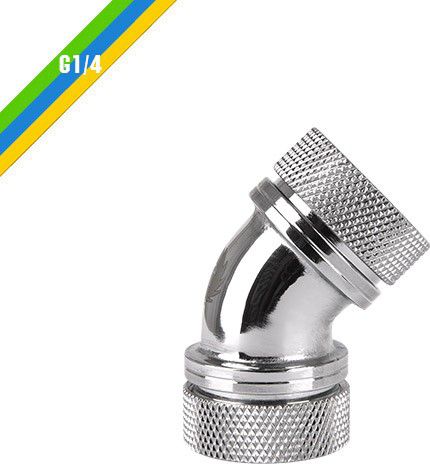 Thermaltake złączka kątowa G1/4 Chrome (CL-W098-CA00SL-A)