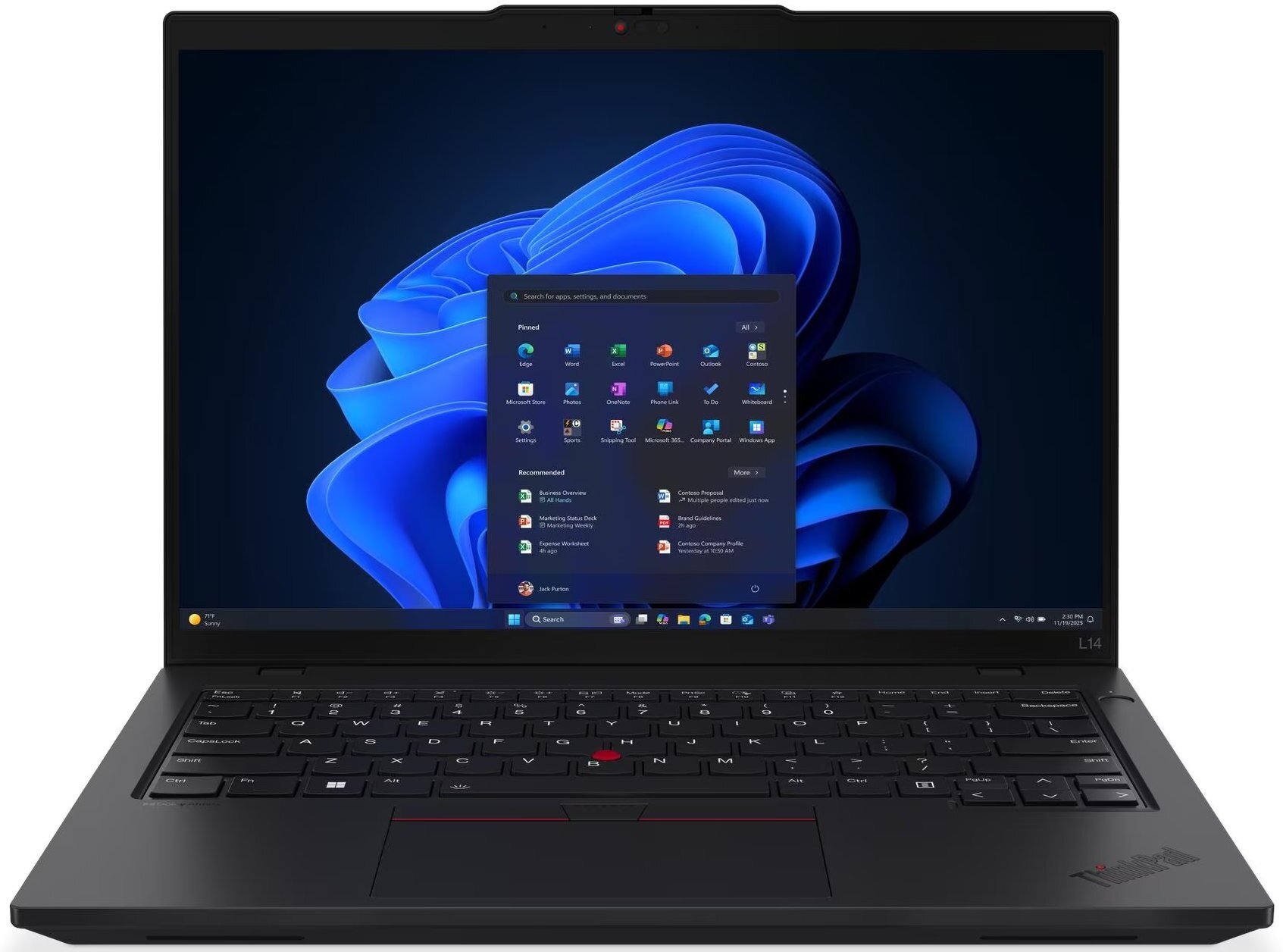 Laptop Lenovo ThinkPad L14 G6 Ultra 5 225U / 32 GB / 1 TB / W11 Pro (21S6005CGE)