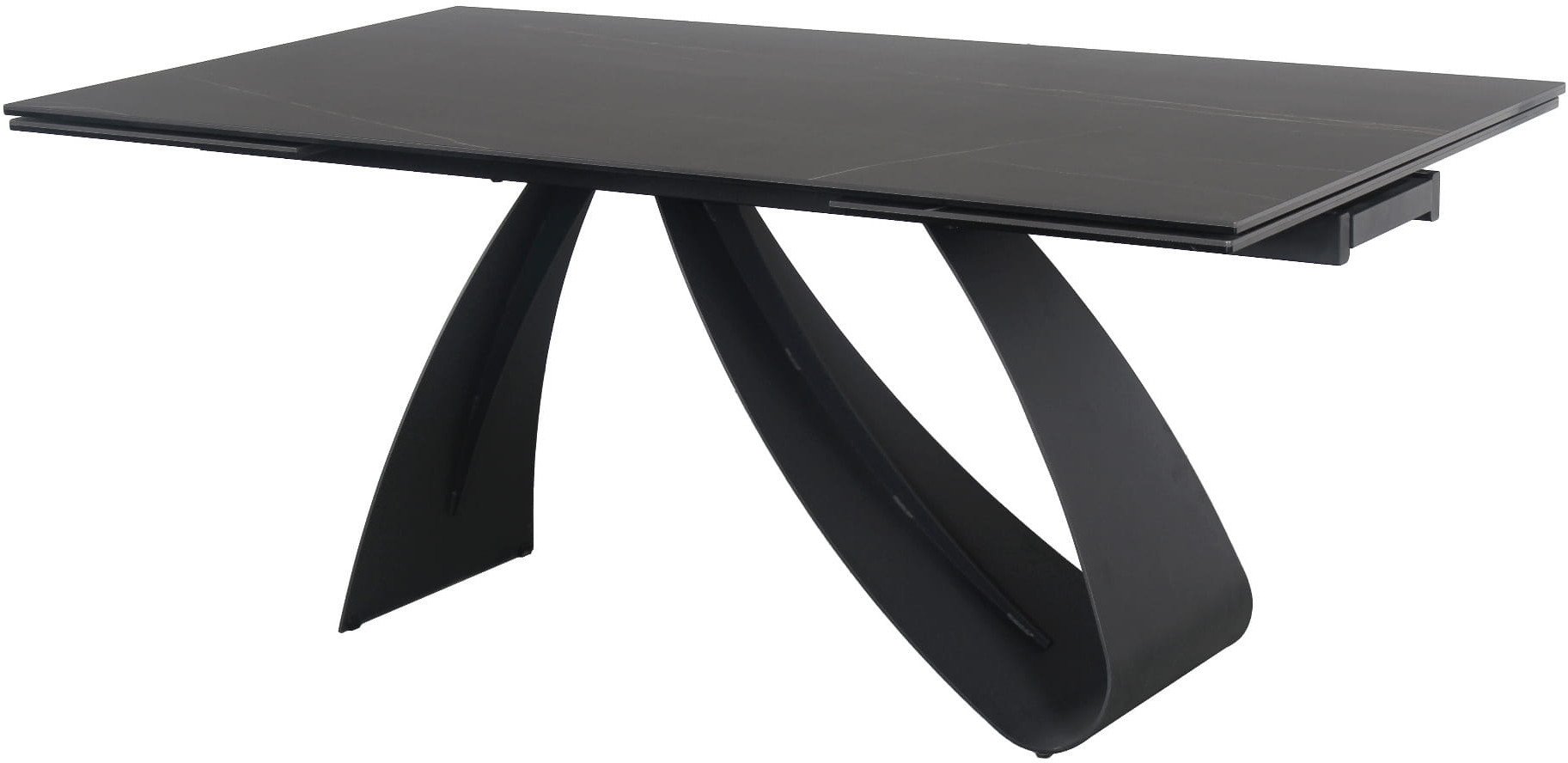 Stół rozkładany DIUNA 160(240)x90 czarny marmur sahar