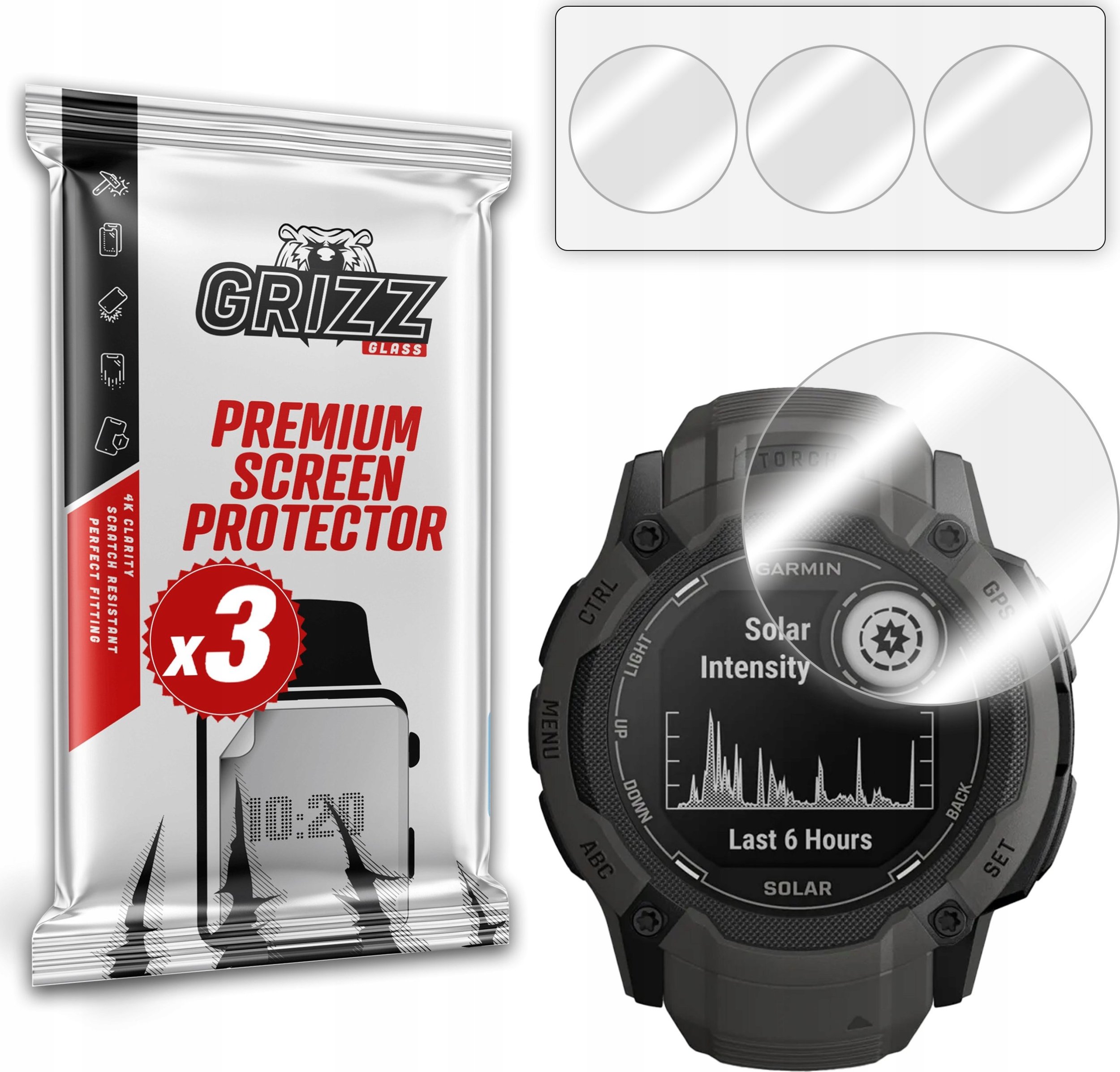 Folia hydrożelowa GrizzGlass Hydrofilm do Garmin Instinct 2X 50mm