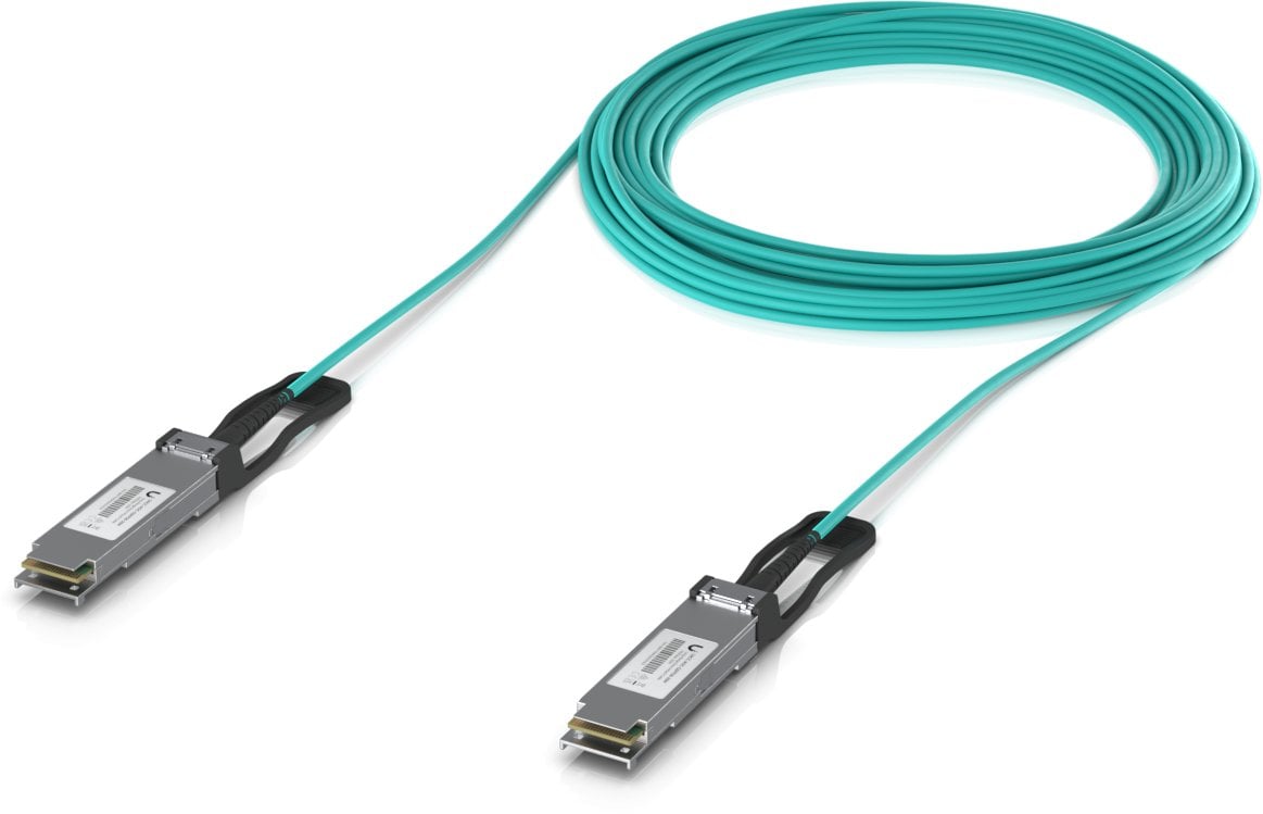  Ubiquiti UACC-AOC-QSFP28-20M kabel InfiniBand / światłowodowy Kolor Aqua
